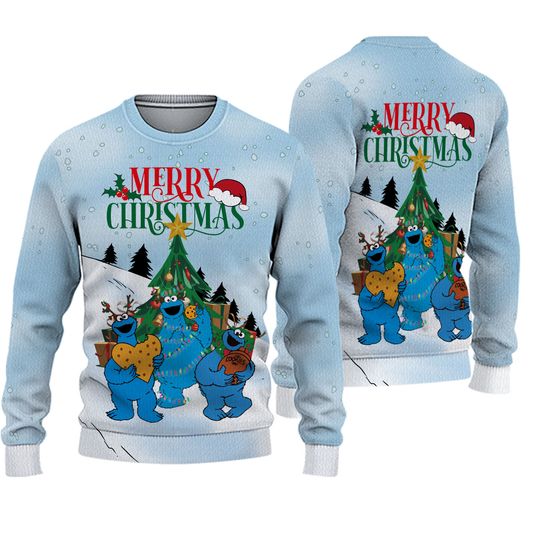 Discover Christmas Cookie Monster Ugly Sweater