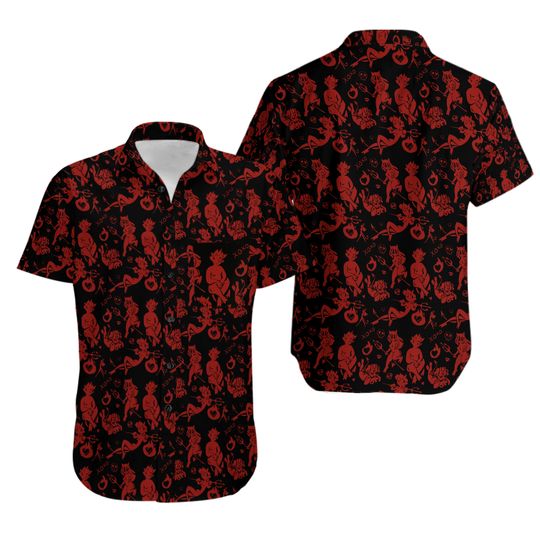 Discover Devil Hawaiian Shirt, Horror Aloha Shirt