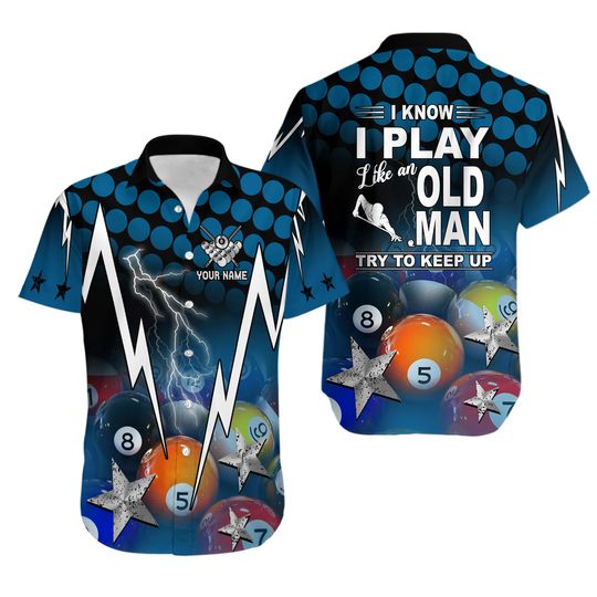Discover Personalized Name Billiard Hawaiian Shirt