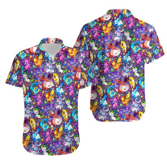 Discover PKM Eevee Hawaiian Shirt, Soft Hawaii Shirt