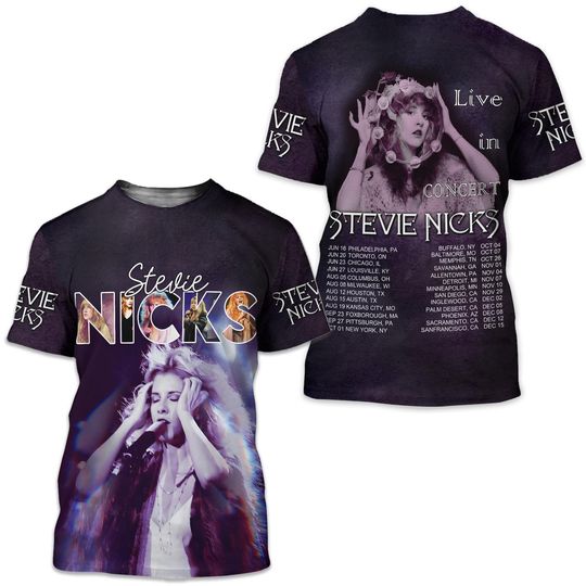 Discover Stevie Nicks Tour 2023 Live In Concert 3D T-Shirt