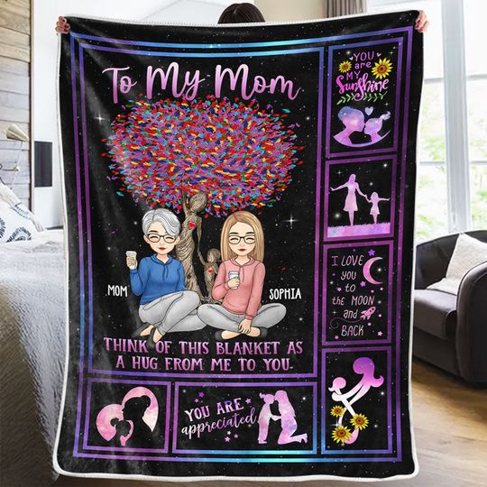 Discover Personalized Family Blanket - My Life, My Strength, My Everything