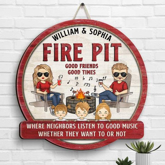 Discover Where Neighbors Listen To Good Music Personalized Custom Door Sign