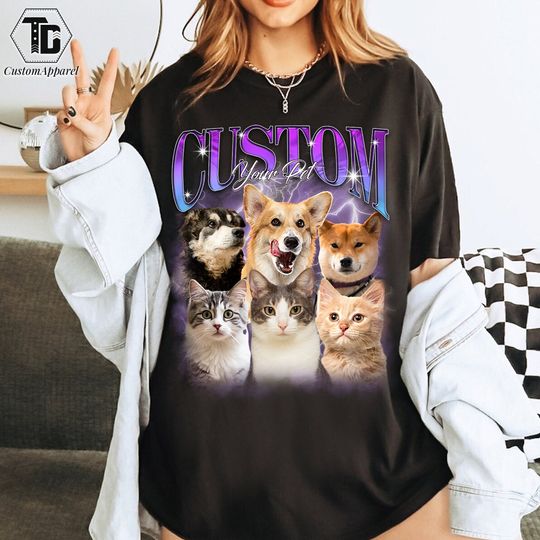 Discover Custom Your Pet Shirt, Personalized with Your Own Dog or Cat