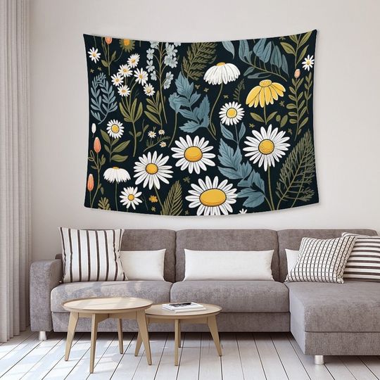Discover Wild Flowers Plant Floral Botanical Tapestry