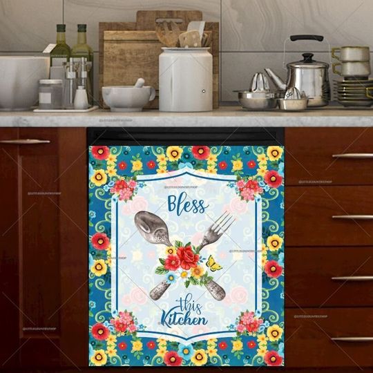 Discover Kitchen Dishwasher Cover - Frontier Woman Kitchen Quotes