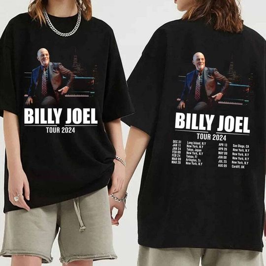 Discover Billy Joel World Tour 2024 Concert Shirt, Billy Joel World Tour For Fan