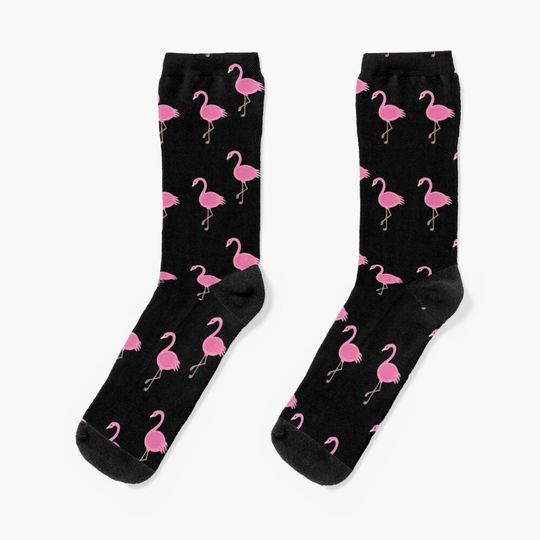 Discover Funny Flamingo (Repeating) Socks!