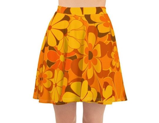 Discover Floral Skater Skirt, Women's Skater Skirt