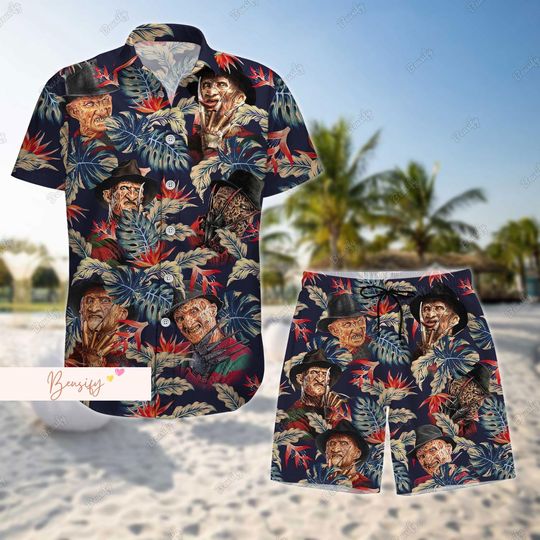 Discover Freddy Krueger Button Shirt, Freddy Krueger Beach Hawaiian Shirt
