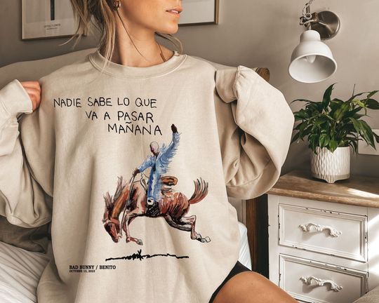 Discover Vintage Monaco Sweatshirt, Bad Bunny New Album Shirt