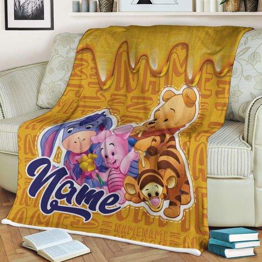 Discover Personalized Bear Movie Blanket, Characters Fleece Blanket