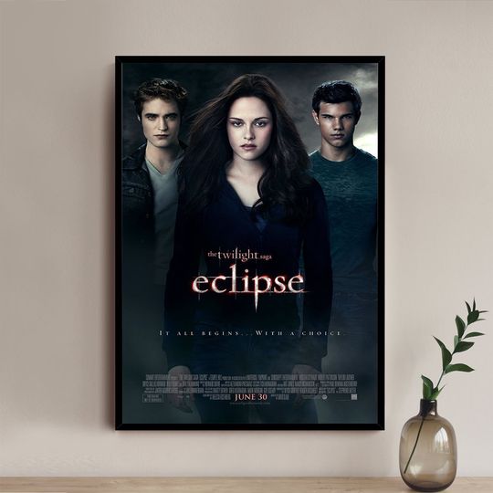 Discover Twilight Eclipse Movie Poster - High quality Canvas