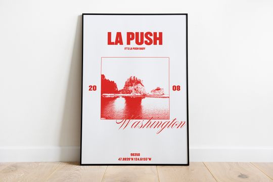 Discover La Push Poster | Forks print | travel poster