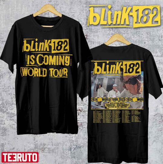 Discover B182 Band Is Coming World Tour 2023-2024 T-Shirt
