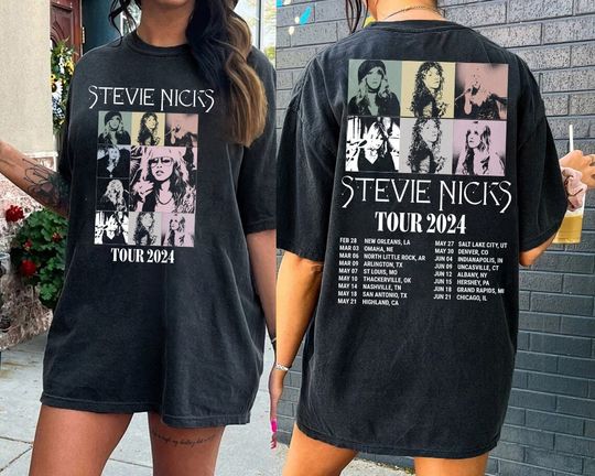 Discover Stevie Nicks 2024 Live In Concert Shirt, Stevie Nicks Concert Shirt