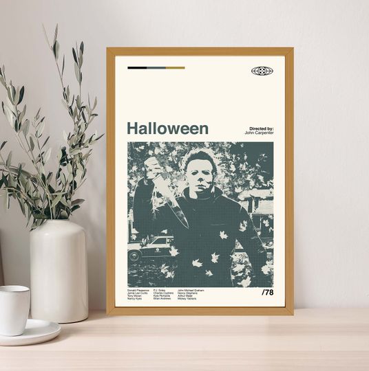 Discover Halloween Movie Poster, Halloween Print, Wall Art, Minimalist Movie