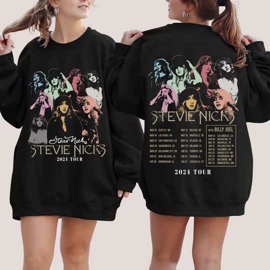 Discover Stevie Nicks 2024 Live In Concert Shirt, Vintage Stevie Nicks Shirt