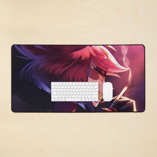 Discover Alastor Hazbin Hotel Desk Mat, Hazbin Hotel Decor