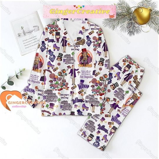 Discover Willy Wonka Pajamas Set, Willy Wonka Dreamer Of The Dreams Pajamas