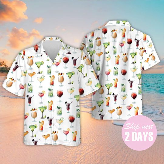 Discover Cocktail Margarita Summer Party Hawaiian Shirt, Hawaii Shirt