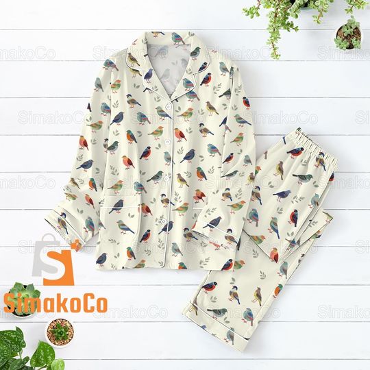 Discover Bird Lovers Pajamas Set