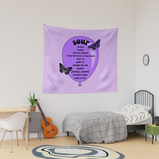 Discover Sour Olivia Rodrigo Tapestry, Olivia Rodrigo Home Decor
