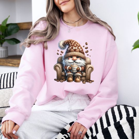 Discover Gnome Coffee Lover Sweatshirt Gift