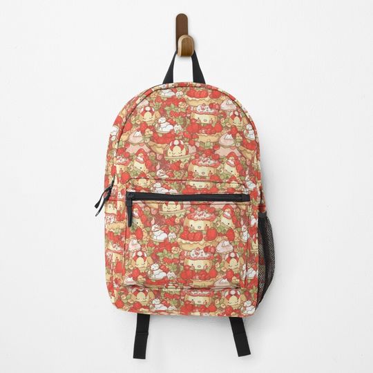 Discover Strawberry Shortcake Full Cake Cartoon Colourful Pattern Backpack