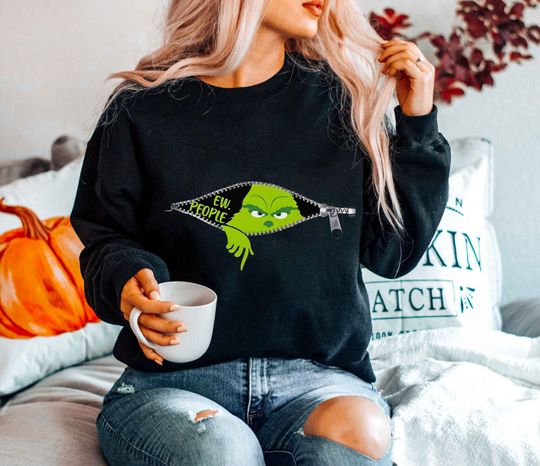 Discover Ew People The funny character Crewneck Sweatshirt