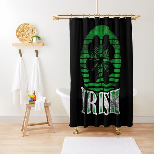 Discover Ireland shamrock Shower Curtain