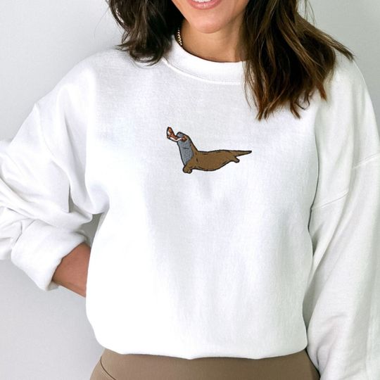 Discover Otter Embroidered Sweatshirt