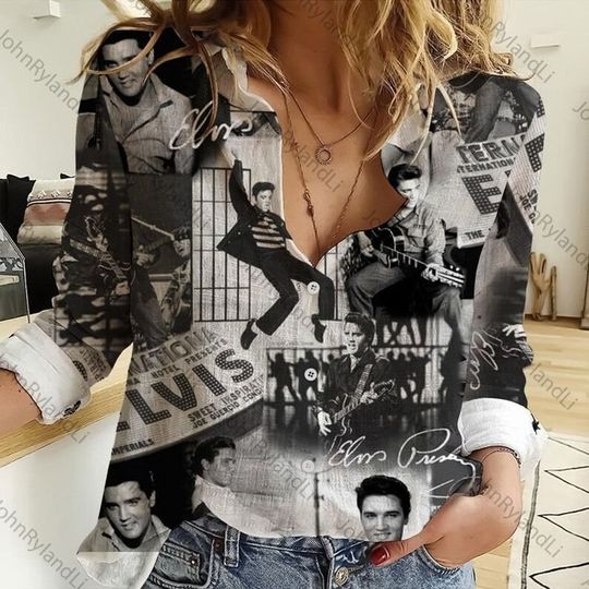 Discover Elvis Presley Women Casual Shirt, Elvis Presley Shirt