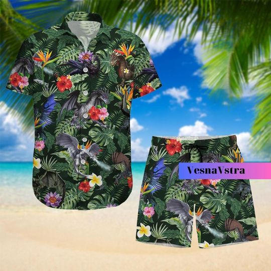 Discover Dragon Hawaiian Shirt for Men