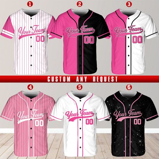 Discover Personalized Team Name And Number Baseball Jersey