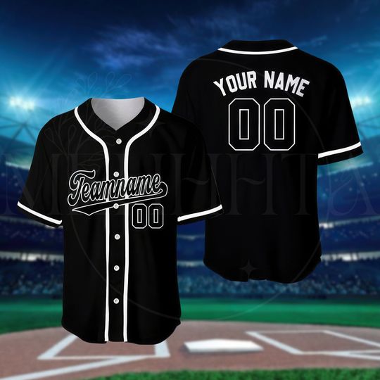 Discover Personalized Team Name And Number Baseball Jersey