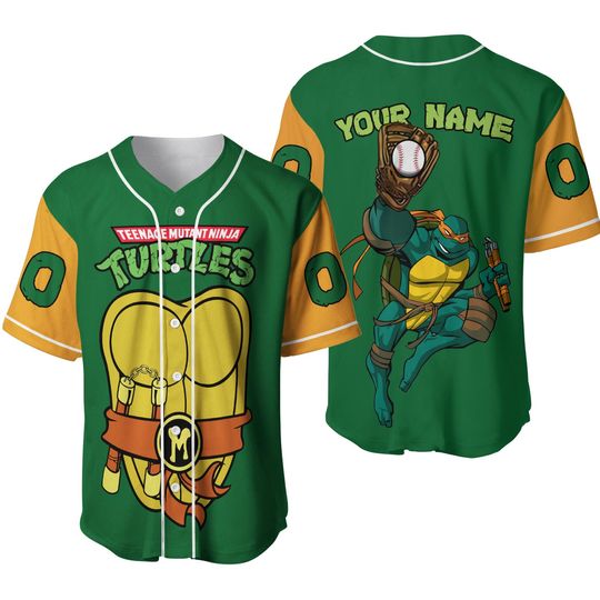 Discover Custom Name Teenage Mutant Ninja Turtles Mutant Baseball Jersey