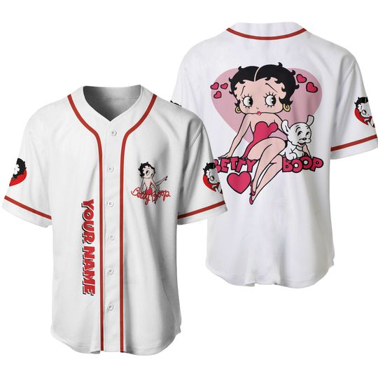 Discover Betty Boop Baseball Jersey - Stylish & Fun Graphic Tee for Fans