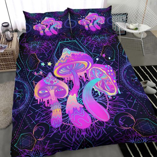 Discover Mushroom Medallion Duvet Cover Set