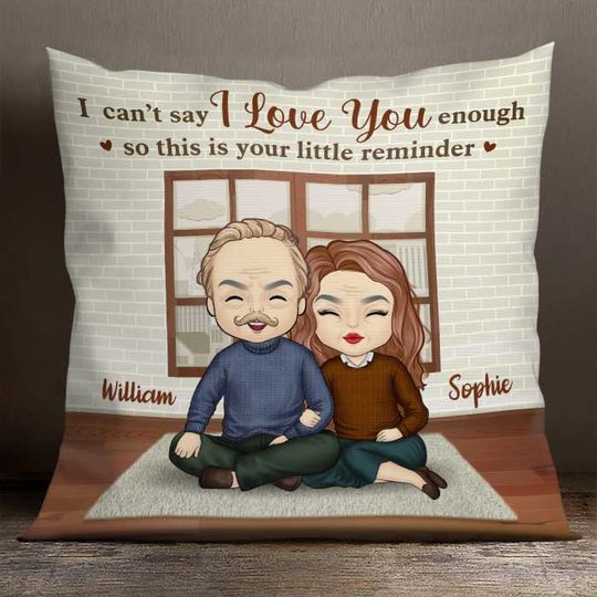 Discover I Can't Say I Love You Enough, This Is Your Little Reminder - Gift For Couples, Personalized Pillow