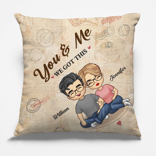 Discover You & Me We Got This - Couple Personalized Custom Pillow - Gift For Husband Wife, Anniversary