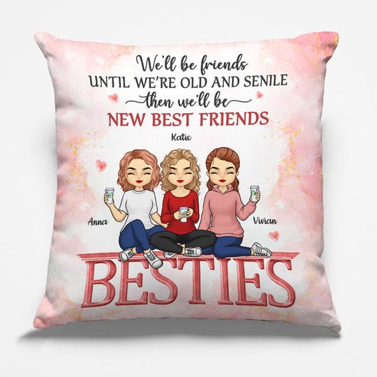 Discover We'll Be Friends Forever - Bestie Personalized Custom Pillow - Gift For Best Friends, BFF, Sisters