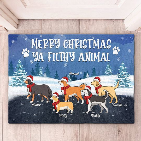 Discover Have Yourself A Furry Little Christmas - Dog Personalized Custom Decorative Mat -  Christmas Gift For Pet Owners, Pet Lovers