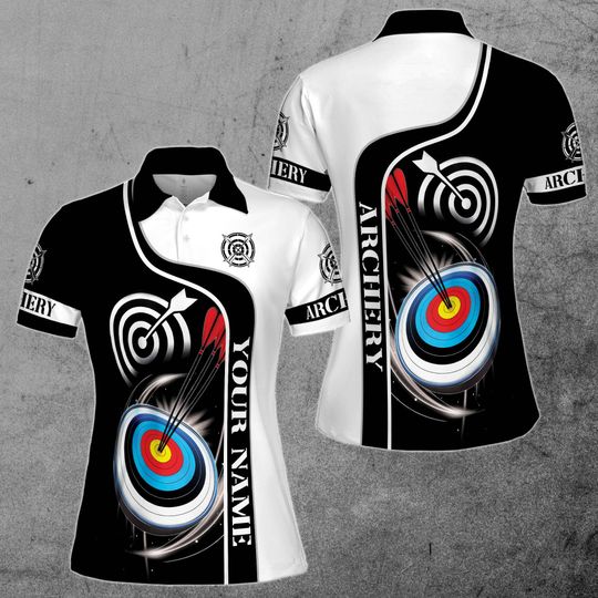 Discover Customize Name Archery Targets Women Polo Shirt