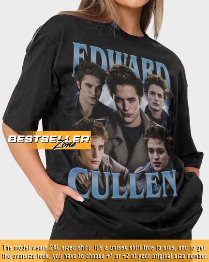 Discover Edward Cullen Shirt, Character Movie Series Actress Tshirt