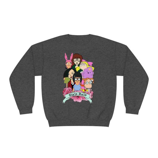 Discover Rule the Cool: 90's Girls Rule Cartoon Sweatshirt