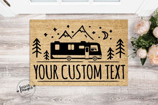Discover Pick Your Own RV CAMPER, Welcome to Nana and Papas Doormat, Custom Welcome Mat
