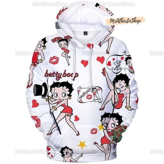 Discover Betty Boop 3D Hoodie, Betty Boop Trendy Hoodie