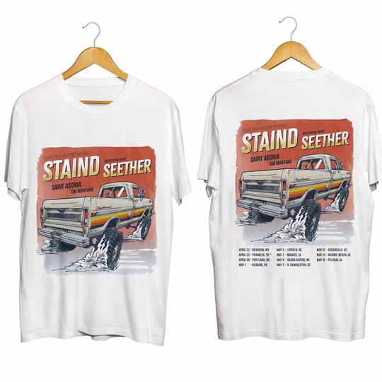 Discover Staind 2024 Tailgate Tour Shirt