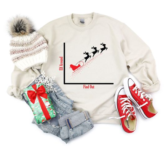 Discover Elf Around Find Out Santa Graph Funny Christmas Unisex
